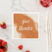 与え感謝していテラコッタ水の色感謝祭 スタンダードカクテルナプキン (インサイチュ)