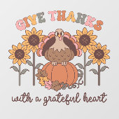 与え感謝していトルコの窓にしがみつく ウィンドウサイン (シート)