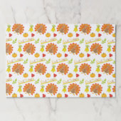 与え感謝していトルコ感謝祭紙ランチョンマット ペーパーパッド (正面)