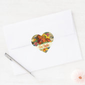 与え感謝していハートシール ハートシール (封筒)