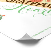 与え感謝していハートプリント ポスター (角)