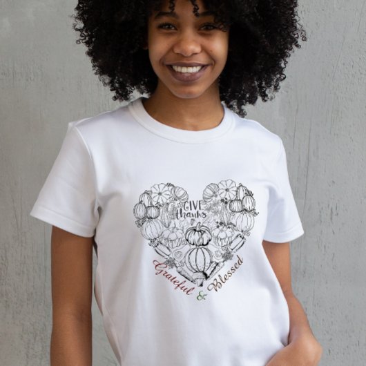 与え感謝していハート感謝白菜 Tシャツ