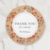 与え感謝していパンプキン&ホワイトダリア感謝祭 フェイバータグ (裏面)