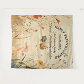 与え感謝していパーティー写真背景 タペストリー (正面(横))