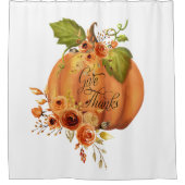 与え感謝していフローラ シャワーカーテン (正面)