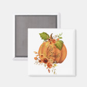 与え感謝していフローラ マグネット (正面/裏面)