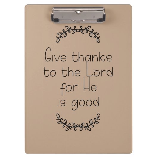 与え感謝していブラウン卿に クリップボード (正面)