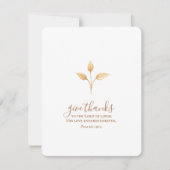 与え感謝していミニマル水彩感謝祭 シーズンカード (正面)