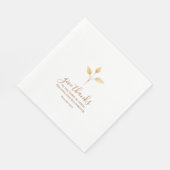 与え感謝していミニマル水彩感謝祭 スタンダードランチョンナプキン (角)