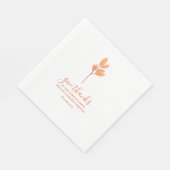 与え感謝していミニマル水彩感謝祭 スタンダードランチョンナプキン (角)