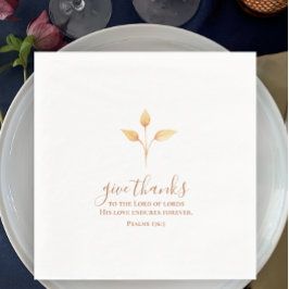 与え感謝していミニマル水彩感謝祭 スタンダードランチョンナプキン