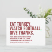 与え感謝していモダンおもしろいシンプルは感謝祭の大行進 招待状 (スタンド正面)