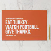 与え感謝していモダンおもしろいシンプルオレンジ ペーパーパッド (インサイチュ)