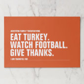 与え感謝していモダンおもしろいシンプルオレンジ ペーパーパッド (正面)