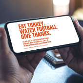 与え感謝していモダンおもしろいシンプルオレンジ 招待状