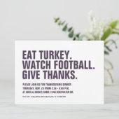 与え感謝していモダンおもしろいシンプル梅の感謝祭 招待状 (スタンド正面)