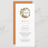 与え感謝していリース感謝祭メニュー メニュー (正面/裏面)