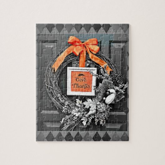 与え感謝していリース ジグソーパズル (縦)