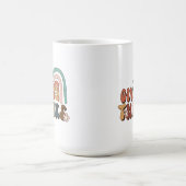 与え感謝していレトロ コーヒーマグカップ (中央)