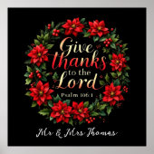 与え感謝してい主に感謝と信仰を受け入れる ポスター (正面)