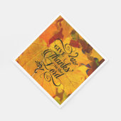 与え感謝してい主に美しい紅葉 スタンダードランチョンナプキン (角)