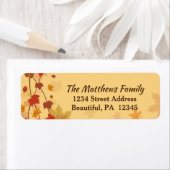 与え感謝してい主に美しい紅葉 ラベル (インサイチュ)