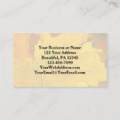 与え感謝してい主に美しい紅葉 名刺 (裏面)