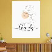 与え感謝してい主に キャンバスプリント (インサイチュ (リビング))