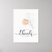 与え感謝してい主に キャンバスプリント (正面)