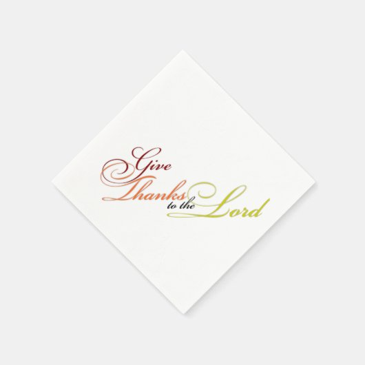 与え感謝してい主に スタンダードカクテルナプキン (角)