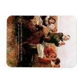 与え感謝してい主に。ファインアートギフト磁石 マグネット (横)