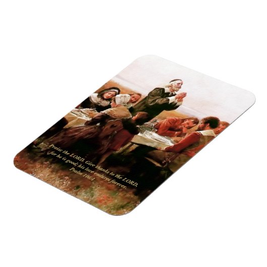 与え感謝してい主に。ファインアートギフト磁石 マグネット (左側)