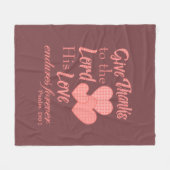 与え感謝してい主に フリースブランケット (正面(横))