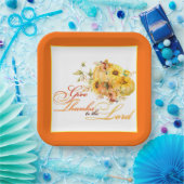 与え感謝してい主に ペーパープレート (パーティー)