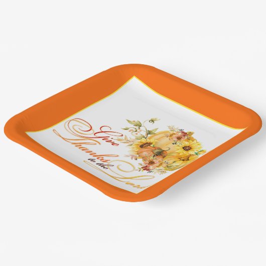 与え感謝してい主に ペーパープレート (傾斜あり)