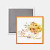 与え感謝してい主に マグネット (正面/裏面)