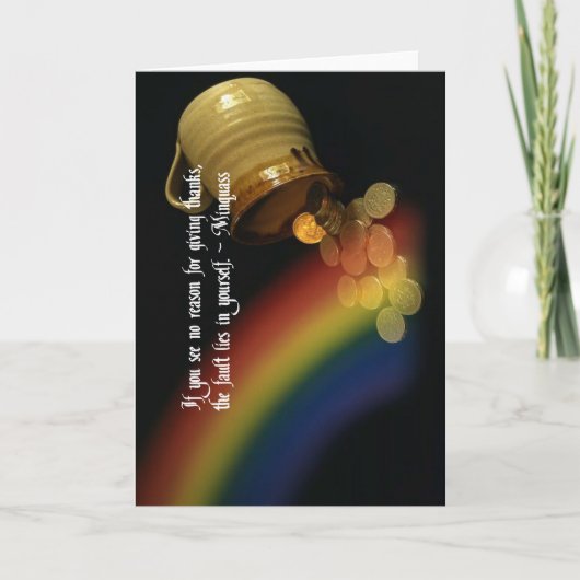 与え感謝してい先住民アメリカインディアン引用文 サンキューカード (正面)