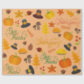 与え感謝してい包み紙 ラッピングペーパー (フラット)