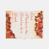 与え感謝してい収集 フリースブランケット (正面(横))