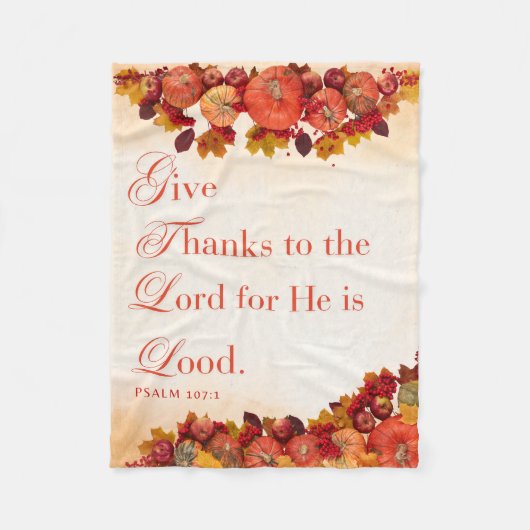 与え感謝してい収集 フリースブランケット (正面)