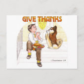 与え感謝してい感動的郵便 ポストカード (正面)