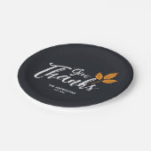 与え感謝してい感謝モダン祭。 ペーパープレート (アングル)