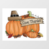 与え感謝してい感謝祭の窓が引っかかる ウィンドウサイン (シート)