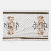 与え感謝してい感謝祭キッチンタオル キッチンタオル (横)