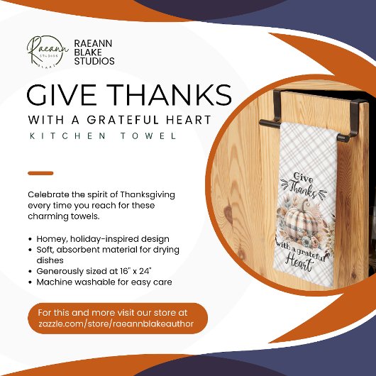 与え感謝してい感謝祭キッチンタオル キッチンタオル