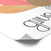 与え感謝してい感謝祭トルコデザイン ポスター (角)