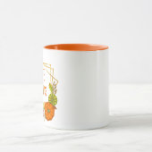 与え感謝してい感謝祭引用文秋秋カボチャ マグカップ (中央)