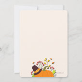 与え感謝してい感謝祭招待状 招待状 (裏面)