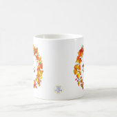 与え感謝してい感謝祭紅葉秋 コーヒーマグカップ (中央)