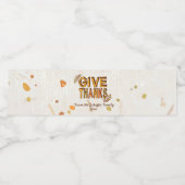 与え感謝してい感謝祭 ペットボトルラベル (シングルラベル)